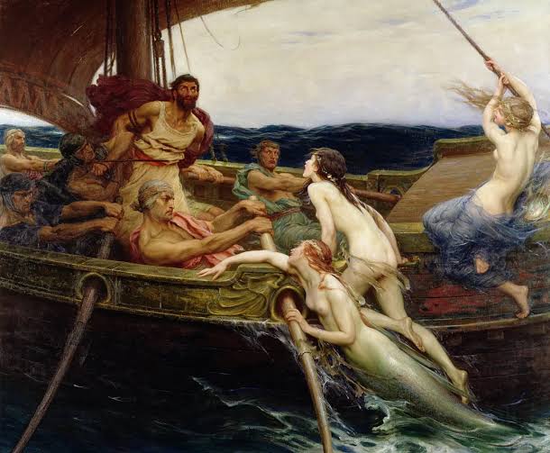 Ulysses and the Sirens, 1909  by Herbert James Draper.